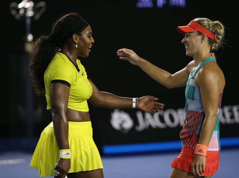 A fine match, le congratulazioni di Serena alla Kerber (Ap)